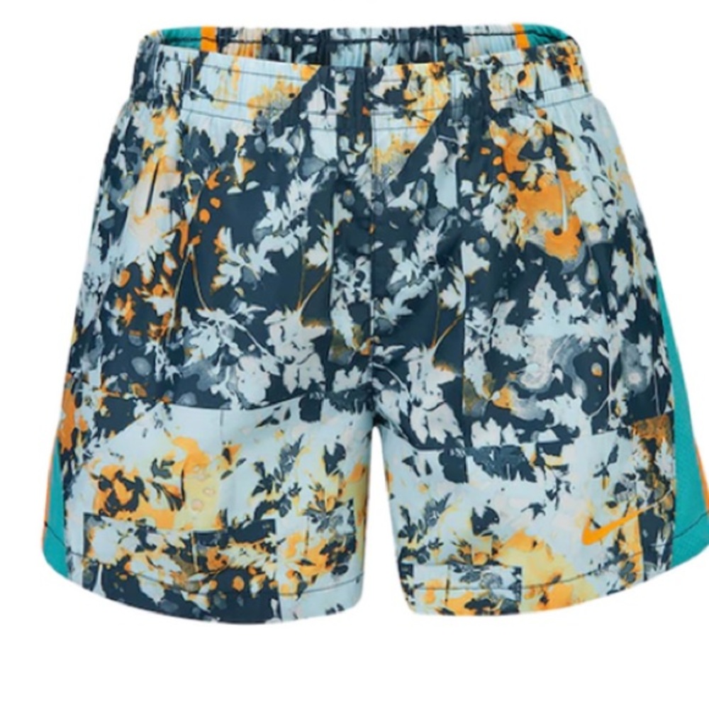 Nike Girl`s Fractal Floral 10K Running Shorts